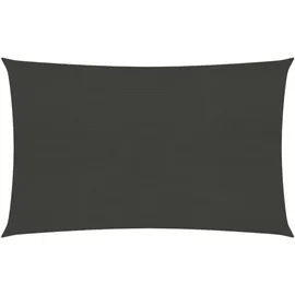 vidaXL Sonnensegel 160 g/m2 Anthrazit 3x4 m HDPE