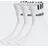 adidas 3-Streifen Linear Half-Crew Cushioned Socken, 3 Paar White / Black 43-45