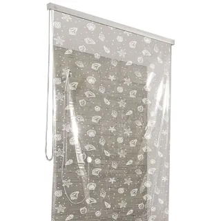 KLEINE WOLKE Duschrollo für Leerkassette 128 x 240 cm / schneeweiß