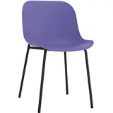 2er Set BOOOM Stuhl Ocean Chair Kunststoff Violett Lila