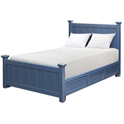 JVmoebel Bett Klassisches Bett Doppelbett Betten Holz Landhaus Stil Echtes Holz (Bett), Klassisches Bett Doppelbett Betten Holz Landhaus Stil Echtes blau