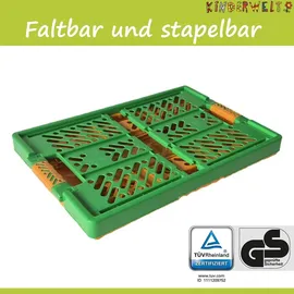 Kinderwelt Klappbox 4 x Stabile Profi-Klappboxen  orange