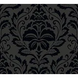 A.S. Création Vliestapete Barock 10 m x 0,64 m Schwarz 255426