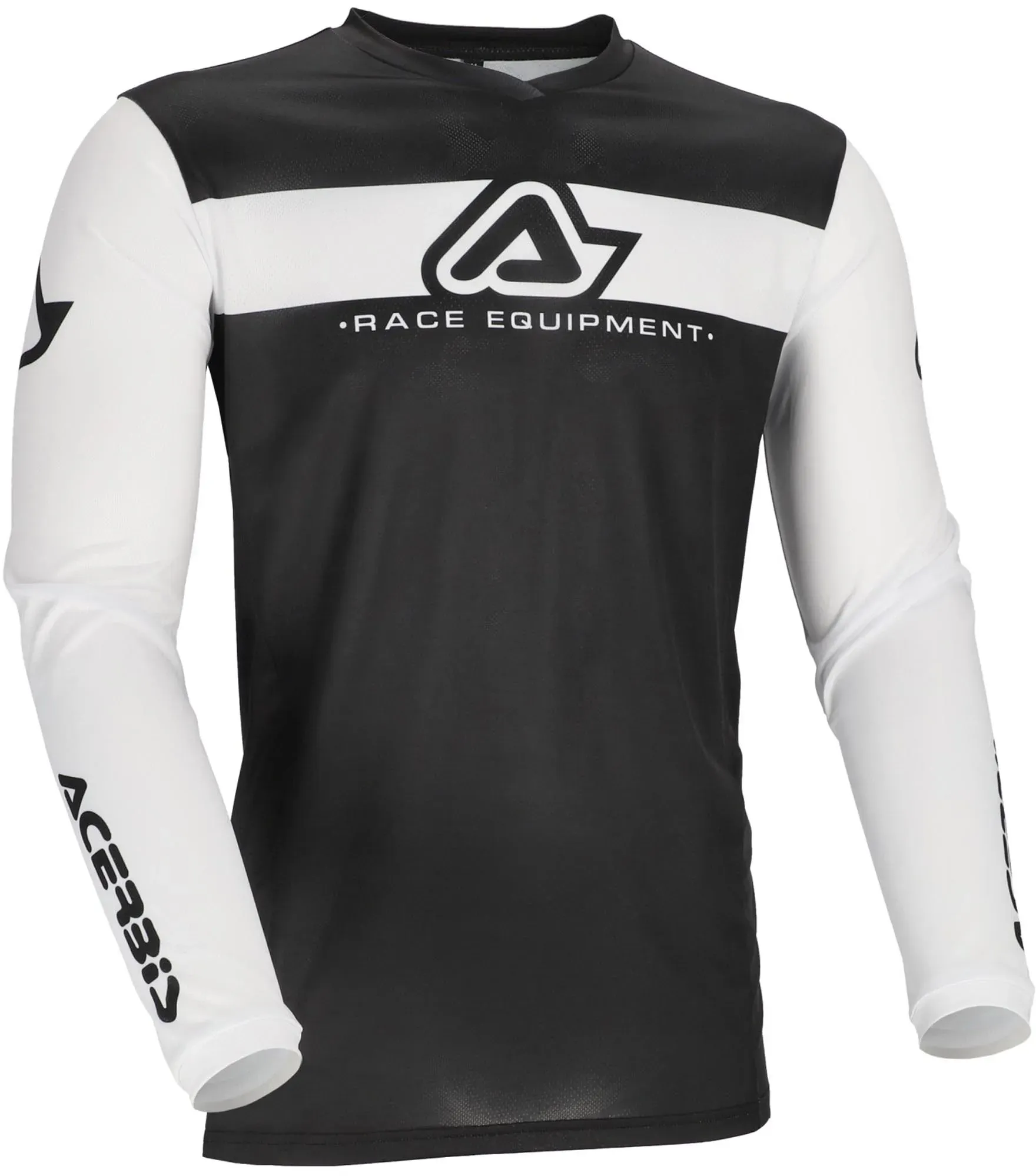 Acerbis MX J-Track Inc 2.0 Logo Motocross Jersey, schwarz-weiss, Größe XL für Männer