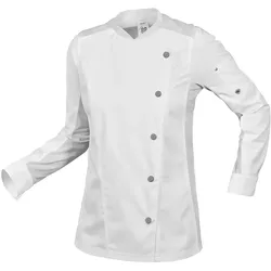 Damen Komfort-Kochjacke "1594-485" Gourmet - XXL - Weiß