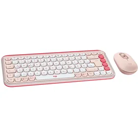 Logitech POP Icon Combo DE Rose und Off-White
