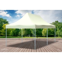 Faltpavillon Faltzelt Pavillon 3x6 Beige Gartenzelt Klappzelt Wasserdicht