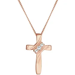 Elli Kreuz Symbol Kristalle 925er Silber 55 Damen 