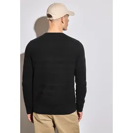 STREET ONE Rundhalspullover Schwarz M