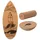 F2 Kork Balance Board Surf 74x30cm mit Korkrolle + Kork Halbkugel