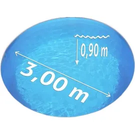 POOL Total Ersatzfolie Ø 3,00 x 0,90 m 0,40 mm blau