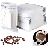 Vegena Kaffeefilter, 100 Stück Hängende Ohrtropf-Kaffeebeutel, Drip Coffee Bag, Filtertüten Kaffee Filter für Meisten Tassen, Tragbare Kaffeefilter für Camping Reisen Zuhause Büro