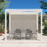 Sweeek Weiße Markise für bioklimatische Pergola Triomphe - 3m,