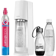 Sodastream Terra white + PET-Flasche 0,5 l + 2 PET-Flaschen 1 l + Zylinder