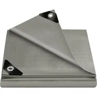 Woltu Abdeckplane Gewebeplane Bootsplane Grau grau 2x3m
