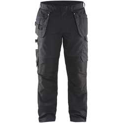 Blakläder Service Bundhose mit Stretch und Nageltaschen 1496 1330 in div. Farben - schwarz/gelb - 52