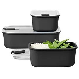 Mepal Frischhaltedosen-Set eckig schwarz 2 x 0,7 l und 1 x 1,5 l