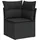 vidaXL Garten-Lounge-Set 9-tlg. schwarz