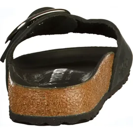 Birkenstock Madrid Big Buckle Nubukleder geölt schmal schwarz 35