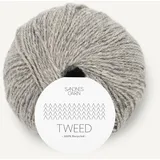 Sandnes Garn Tweed recycled ca. 175 m col. 1085 lys gra 50 g