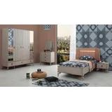 xl moebel gmbh Jugendbett Kindermöbel Kinderbett Komplette beige Holz, Set 5tlg Modern