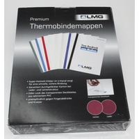 LMG Thermo-Bindemappen dunkelgrün Leinenkarton für 5 - 15 Blatt