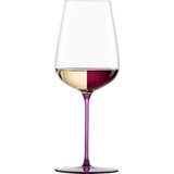 Eisch Weinglas INSPIRE SENSISPLUS, Made in Germany, Kristallglas, die Veredelung der Stiele erfolgt in Handarbeit, 2-teilig lila