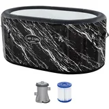 BESTWAY Eisbad LAY-Z-SPA FortiFiber Glacial Dip mit Filterpumpe 71 x 92 x 152 cm