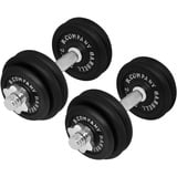 Guss Kurzhantel-Set 30 kg (2x15) Hantelscheiben Hantelset