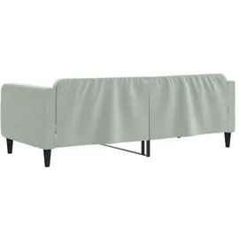 vidaXL Tagesbett Hellgrau 90x200 cm Samt