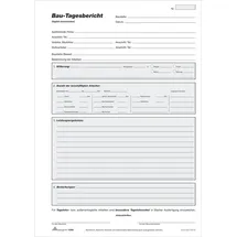 RNK Verlag Vordruck \"Bau-Tagesbericht\", Block DIN A4