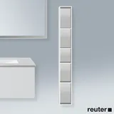 Duravit L-Cube 18x18x140cm, 5 Fäch., vert, weiß matt