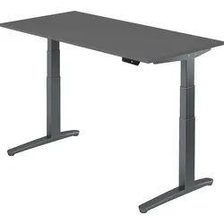 bümö elektrisch höhenverstellbarer Schreibtisch 160x80 cm mit Memory-Steuerung - Design Schreibtisch höhenverstellbar elektrisch, elektrischer