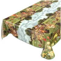 ANRO Wachstuchtischdecke Wachstuch Wachstischdecke Tischdecke Land Dorf Hof Bauernhof