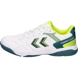 hummel Court Control II White/Green/Yellow 39