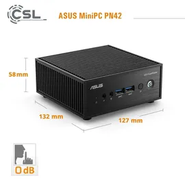 Asus Mini-PC PN42 2023 4K Ultra HD Intel N200 3,7 GHz 16 GB RAM 1000 GB SSD Intel UHD Graphics Win 11