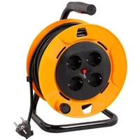 Lex Profi Kabeltrommel 25m schwarz Stromkabel Elektrokabel innen Verlängerung