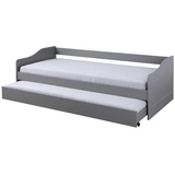 Interlink Inter Link Funktionsbett Leonie 90 x 200 cm Holz Grau