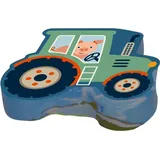 Die Spiegelburg Zauberhandtuch Traktor Kinderhandtuch 60 x 30 cm grün
