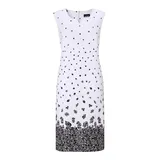 GOLDNER Etuikleid Midi Blumenprint Schwarz/Weiß 40