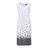GOLDNER Etuikleid Midi Blumenprint Schwarz/Weiß 40