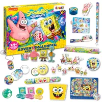 CRAZE SpongeBob Schwammkopf Adventskalender für Kinder – Spielzeug-Adventskalender für Jungen & Mädchen mit SpongeBob-Spielzeug & Zubehör