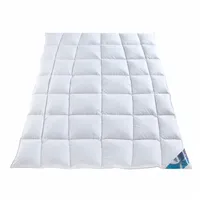 Haeussling Daunenbettdecke Häussling Daunendecke Hjemme hygge 135x200 cm, Kassettenbett warm, Füllung: 90% Daunen, 10% Federn, Bezug: 100% Baumwolle