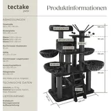 Tectake Gismo 195 cm schwarz