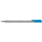 Staedtler 334-37 Triplus Fineliner (Dreikant, Superfeine, Metallgefasste Spitze, Linienbreite ca. 0,3 mm, 10 Stück) ultramarinblau