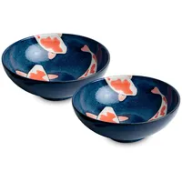 WESTCRAFT Koi-Bowls- ASIATICA | Ramen Bowl Porzellan-Schalen, versch. Größen