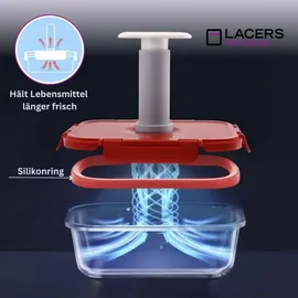 lacers Frischhaltedose transparent 3 x 1 l