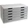 Exacompta Schubladenbox Modulo A3 35 x 34 x 38,2 cm 5-tlg. grau