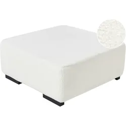 Ottomane LUNGO Bouclé Weiß