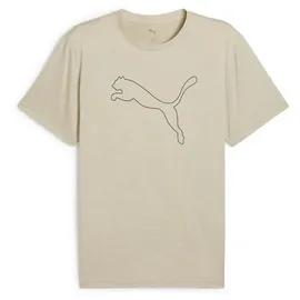 Puma TAD ESSENTIAL HEATHER CAT TEE beige 4XL